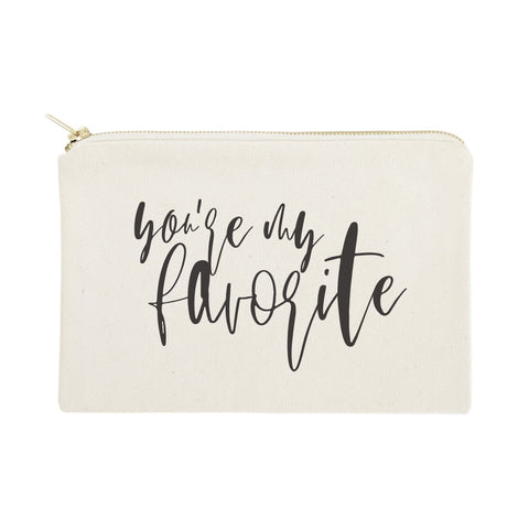 You're My Favorite: The Cotton & Canvas Co. You're My Favorite Mother's Day Gift, Cosmetic Bag and Travel Make Up Pouch
