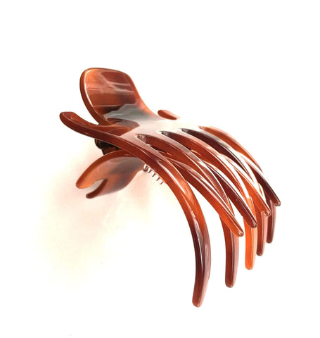 Wardani Large comb jaw clip 6.5 x 9.5 Cm, tortoiseshell handFrance (Tortoise)