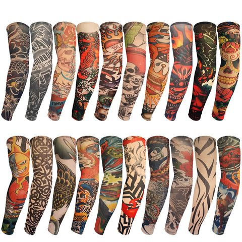 ChurlChurl Tattoo Sleeves, Arm Sleeves for Men Women 6PCS Slip on Temporary Tattoo Arms Sleeves