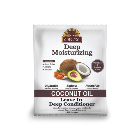 Okay Coconut Oil Deep Moisturizing Leave in Conditioner, 1.5 Ounce