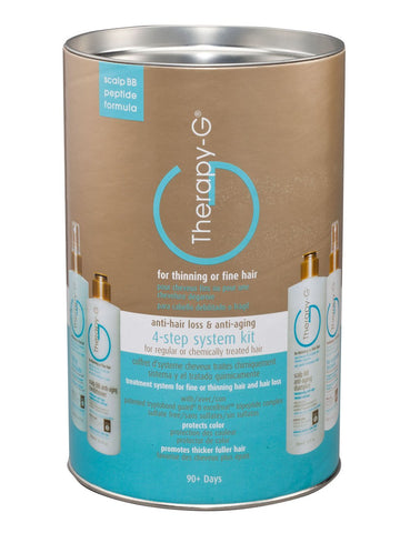 Therapy-G 4 Step System Kit (90 Day) Scalp BB Anti-Aging & Anti-Hair Loss (for Regular and Chemically Treated Hair)