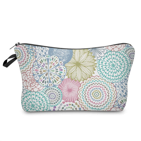 Cosmetic Bag for Women,Deanfun Mandala Flowers Waterproof Makeup Bags Roomy Toiletry Pouch Travel Accessories Gifts, DD-51561,