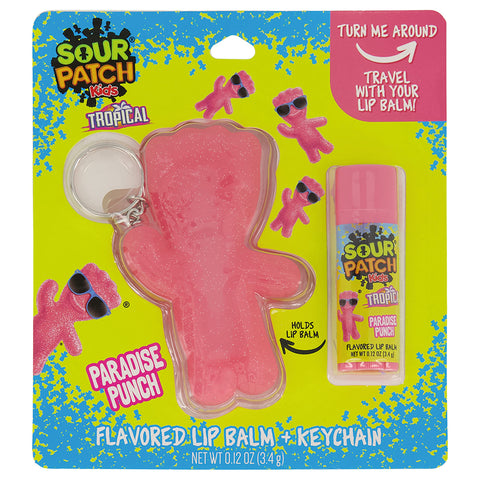 Taste Beauty Sour Patch Kids Tropical Punch Lip Gloss Keychain