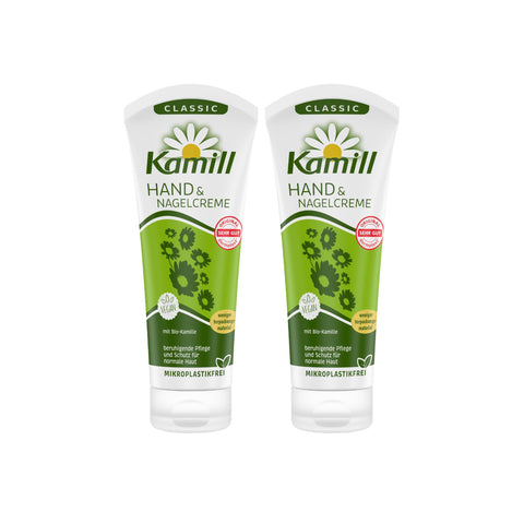 Kamill Hand and Nail Cream with Natural Chamomile 3.3 Oz 100 Ml (Pack of 2)