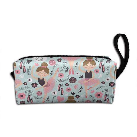 Adorable Ballet Girl Makeup Bag Adorable Travel Cosmetic Pouch Toiletry Organizer Case Gift for Women
