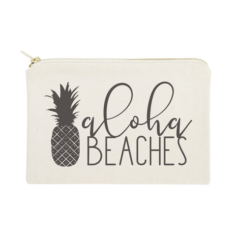 Aloha Beaches: The Cotton & Canvas Co. Aloha Beaches Beach Cosmetic Bag and Travel Make Up Pouch