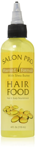 Salon Pro Hair Food, Vitamin E Formula With Shea Butter, 4 Ounce