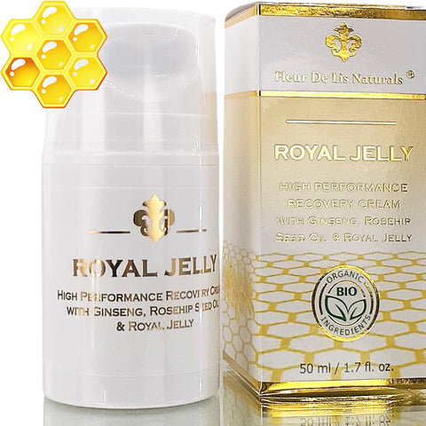 Face Cream Anti Aging Royal Jelly - Natural & Organic Ingredients, Face Moisturizer for Dry Skin, Anti Aging Face Cream, Anti Aging Moisturizer for Face, Anti Wrinkle Cream for Women & Men â€“ 1.7 oz