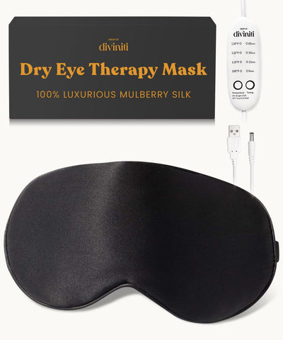 Heated Eye Mask for Dry Eyes - Stye Treatment Dry Eye Mask Warm Compress for Eyes, Relieves Belpharitis, Eye Masks For Pink Eye, Eye Compress for Dry Eyes, Dry Eye Moist Heat Compress Mask for Eyes