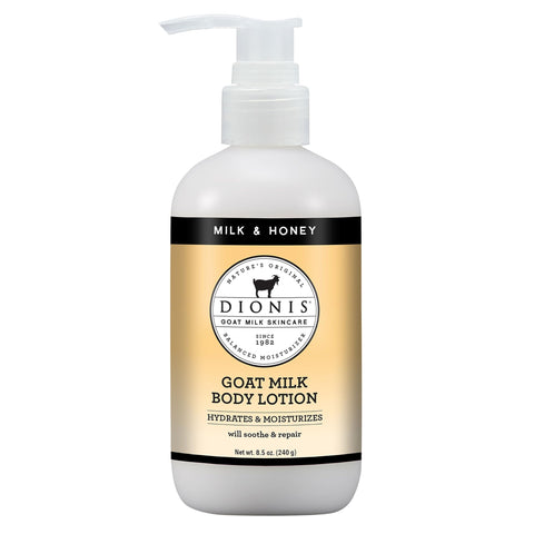 Dionis - Goat Milk Skincare Milk & Honey Scented Lotion (8.5 oz) - Made in the USA - Cruelty-free and Paraben-free