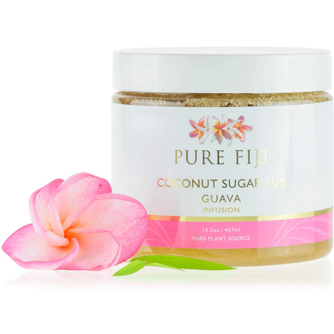 PURE FIJI Sugar Rub, Guava, 15.5 Ounce