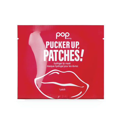 POPBEAUTY Pucker Up, Patches! | Hydrogel Lip Patches | Helps Volumize With Hyaluronic Acid and Peptides | 5 Patches