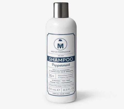 Mister Pompadour Peppermint Shampoo 8.5 Oz Look Sharp. Be Confident