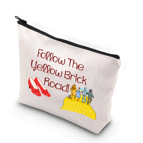 Wizard Of Oz Inspired Gifts Follow The Yellow Brick Road Makeup Bag For Daughter Graduation Gifts Wizard Of Oz Fans Gift Book Nerd Gift Wizard Of Oz Cosmetic Bag