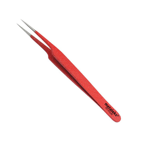 Tweezers for Eyelash Extension - Oblique Tip Tweezers - Hand Crafted Surgical Stainless Steel Precision Tweezers