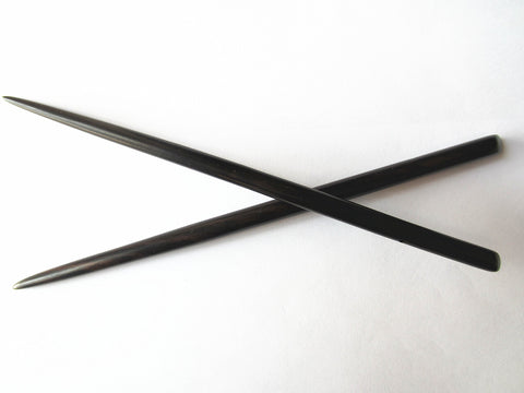 Myhsmooth Myhsmooth Zz-bs-zg 2 Count Hair Sticks Natural Ebony (Black Sandalwood) Handmade Carved Hair Clip Shawl Hair Pins Pack of 2 Pcs