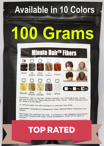 Hair Building Fibers 100 Grams (3.5 oz) Minute Hair Refill Hair Loss Concealer That You Can Use for Your Bottles From Competitors Like Toppik, Xfusion (Medium Blonde)