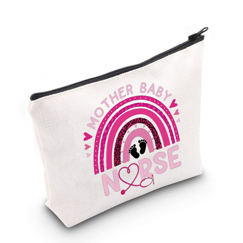 CMNIMÂ New MomÂ Makeup Bag Mother Baby Nurse Gift for Midwife Nicu Nurse Pouch Toiletry Bag (MOTHER BABY Makeup Bag)