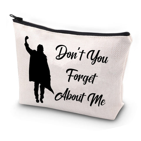 JYTAPP 80's Movie Inspired Gift Breakfast C Merchandise Don't You Forget About Me Makeup Bag Graduation Gift Breakfast C Movie Fans Gifts, beige