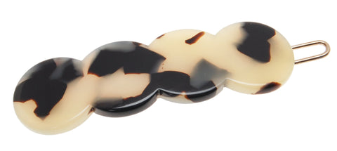 Ivory Tokyo : France Luxe Scalloped Tige Boule Barrette - Ivory Tokyo