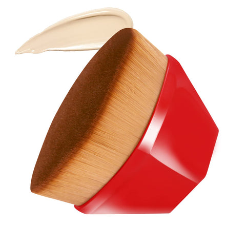 Foundation Brush, Daubigny Perfect Makeup Brush for Face Blush Liquid Powder Foundation Brush for Blending Liquid, Cream or Flawless Powder Cosmetics with Protective Case (Red)