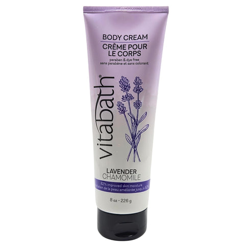 Vitabath Body Cream, Lavender Chamomile, 8 Fluid Ounce