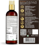 WOW Skin Science Moroccan Argan Hair Oil with Comb Applicator - Cold Pressed, No Mineral Oil & Silicones, 100ml