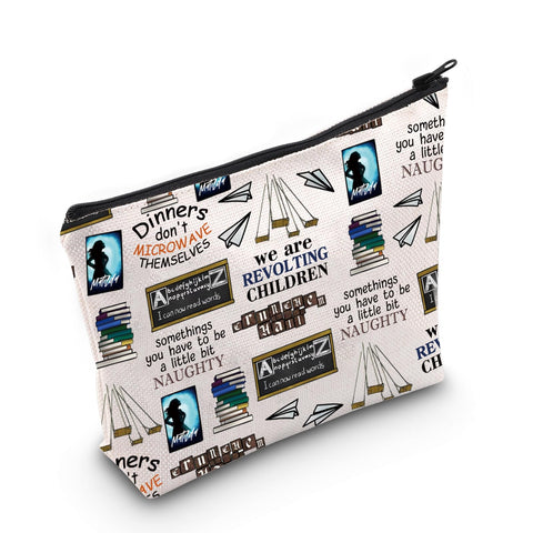 Matil-da The Broadway Musical Inspired Gift Musical Theater Zipper Pouch Makeup Bag Gift For Actor Actress, NAUGHTY Bag, Medium