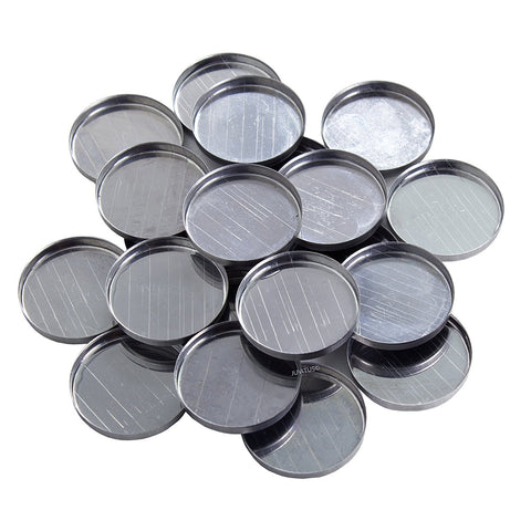 Round Empty Metal Pans 1" Diameter (20 pack)