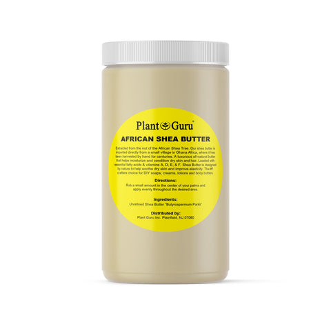 Raw African Shea Butter 32 oz Jar Bulk Unrefined Grade A 100% Pure Natural Ivory/White From Ghana DIY Crafts, Body, Lotion, Cream, lip Balm, Soap Making, Eczema, Psoriasis And Aid Stretch Marks