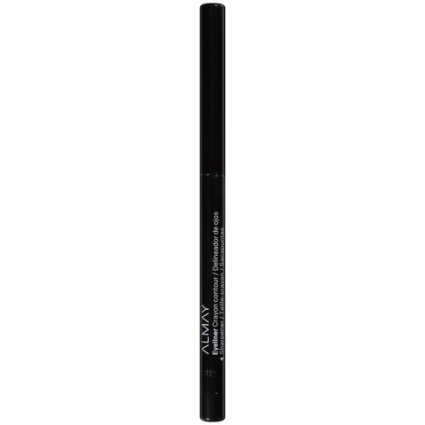 Almay Eyeliner Pencil, with Built in Sharpener and Vitamin E, Water Resistant and Long Wearing, Hypoallergenic, Cruelty Free, Oil Free, Fragrance Free, Ophthalmologist Tested, 205 Black, 0.01 oz