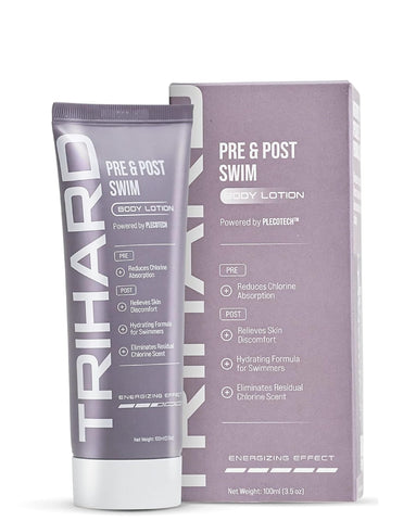 TRIHARD Pre & Post Swim Body Lotion | Pre Swim Skin Defense | After Swim Chlorine Removing