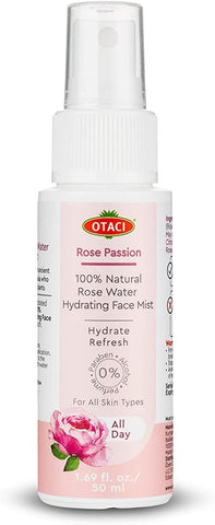 Otaci Rose Passion 100% Natural Rose Water Hydrating Face Mist, Spray Rosewater Face Mist Facial Hydrating Natural Skin