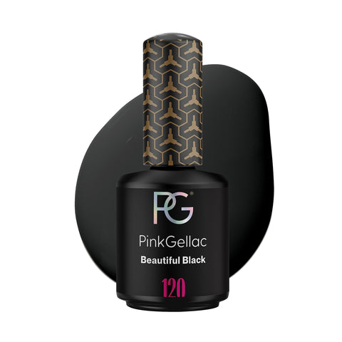 Pink Gellac 120 Beautiful Black Soak-Off UV/LED Gel Polish