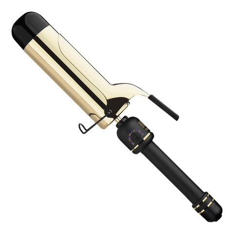 HOT TOOLS New and Improved 24K Professional 2" Extended Barrel Curler with Clamp for Loose Inflatable Curls | 24K Technology for Long Lasting Results and Longer Barrel for One