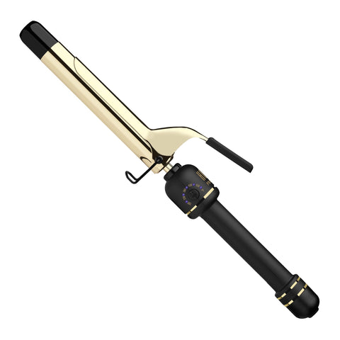 HOT TOOLS New & Improved 24K Professional 1" Extended Barrel Shaper with Clamp for Inflatable Curls | 24K Technology for Long-Lasting Results and Longer Barrel for a