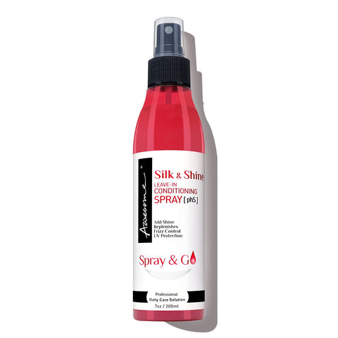 Awesome AGA Product UV Ray Protection, Paraben, Sulfate, Phthalates & Cruelty-Free Silk & Shine Leave-in Conditioning Spray, Gives Silkiness For All Type of Hair (Wigs and Human Hair, 7 Fl Oz)