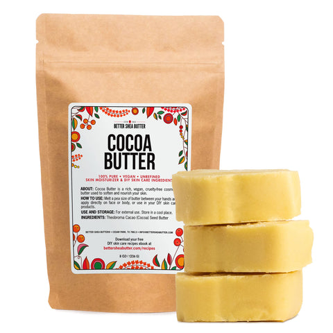 Better Shea Butter Unrefined Cocoa Butter - 8 oz