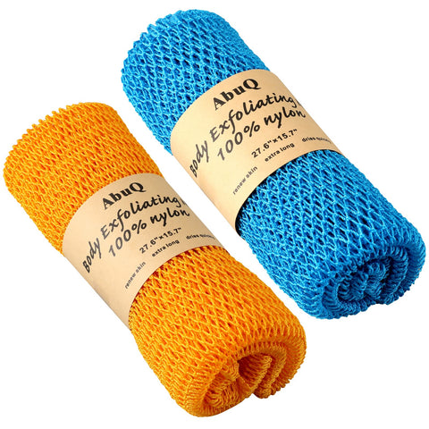 2 Pieces African net Sponge for exfoliating Body ,African exfoliating net, African wash net, African Ghana loofah scrubbing washcloth rag