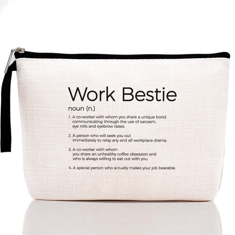 Hanamiya Na Work Bestie Gifts, Work Bestie Gifts for Women, Funny Christmas Birthday Gifts for Coworker, Bestie, Friends - Coworker, Thank You Gifts Moving Away Going Away Gifts for Colleagues, Beige, Large