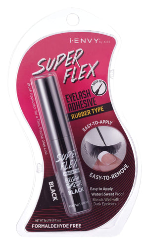 Kiss I Envy Super Flex Eyelash Adhesive Rubber Type [Black]