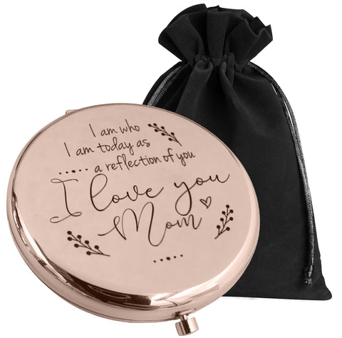 Gifts for Mom who has Everything, Makeup Mirror, Best Gifts for Elderly Mom, Mom Compact Mirror, Sentimental Gifts for Mom, To My Mom On My Wedding Day, Mother of the Bride Gifts from Daughter (RG)