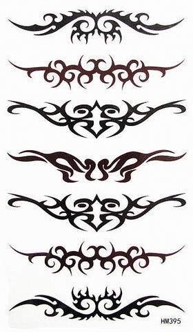 MapofBeauty Tribal Armband Temporary Waterproof Tattoo Sticker(2 Pcs/Lot)