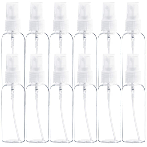Youngever 20 Pack Plastic Spray Bottles 1 Ounce, Refillable Plastic Spray Bottles with Lids, Clear Empty Fine Mist Plastic Mini Travel Bottles