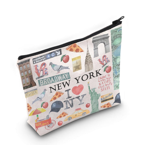 NYC Makeup Bag New York Travel Gift New Yorker Gift for Her Moving to New York Gift New York Lover Gift, New York, Medium