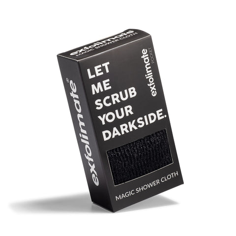 ExfoliMATE | Magic Exfoliating Shower Cloth Gently Removes Dead Skin for a Youthful Clear Complexion (black pocket 2.0)