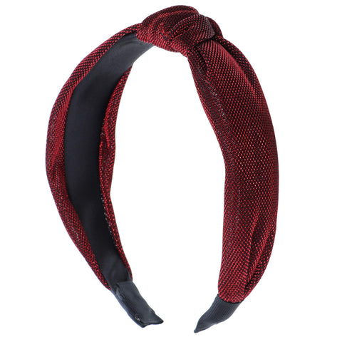 Holiday Sparkle Turban Knot Headband - Red