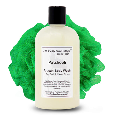 Patchouli Liquid Soap - 16 fl oz - Handmade Artisan Bath by The Soap Exchange