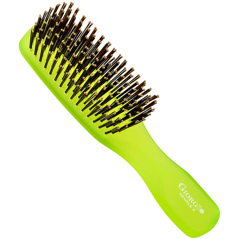 Giorgio Neon 2 Hair Brush, Green, Small