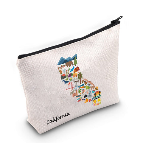 California Cosmetic Bag Cali Gift Welcome To Cali Moving to Cali Gift California Travel Gift, California Cosmetic